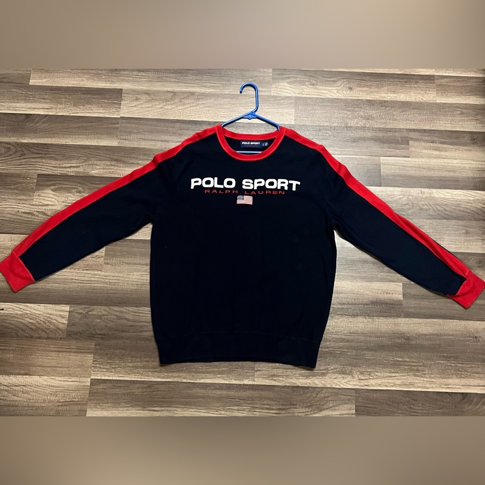 Navy Polo Sweater